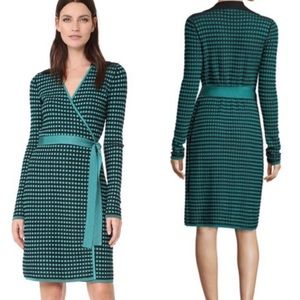 Diane Avon Furstenberg Banded Knit Wrap Dress✨NEW✨